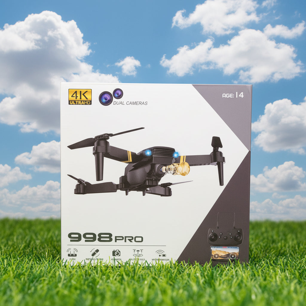4K ultra HD 998 Pro drone with dual cameras